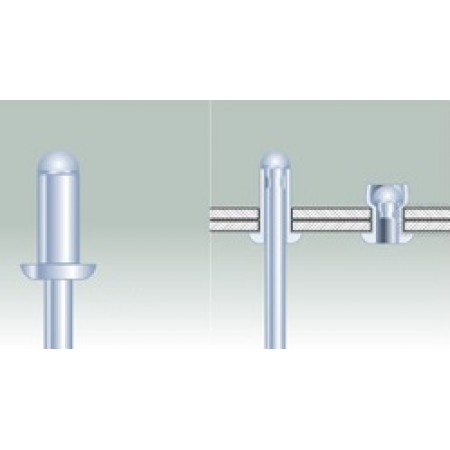 Kniedės nerudijančio plieno Ø 2,4 -6,4 mm. | Boltlita - Tvirtinimo detalės ir įrankiai